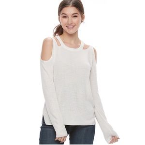 NWT Pink Republic Cold Shoulder Sweater, Medium